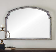 Silver Via Della wall mirror by Uttermost, featuring a sleek, modern design with a reflective glass surface.