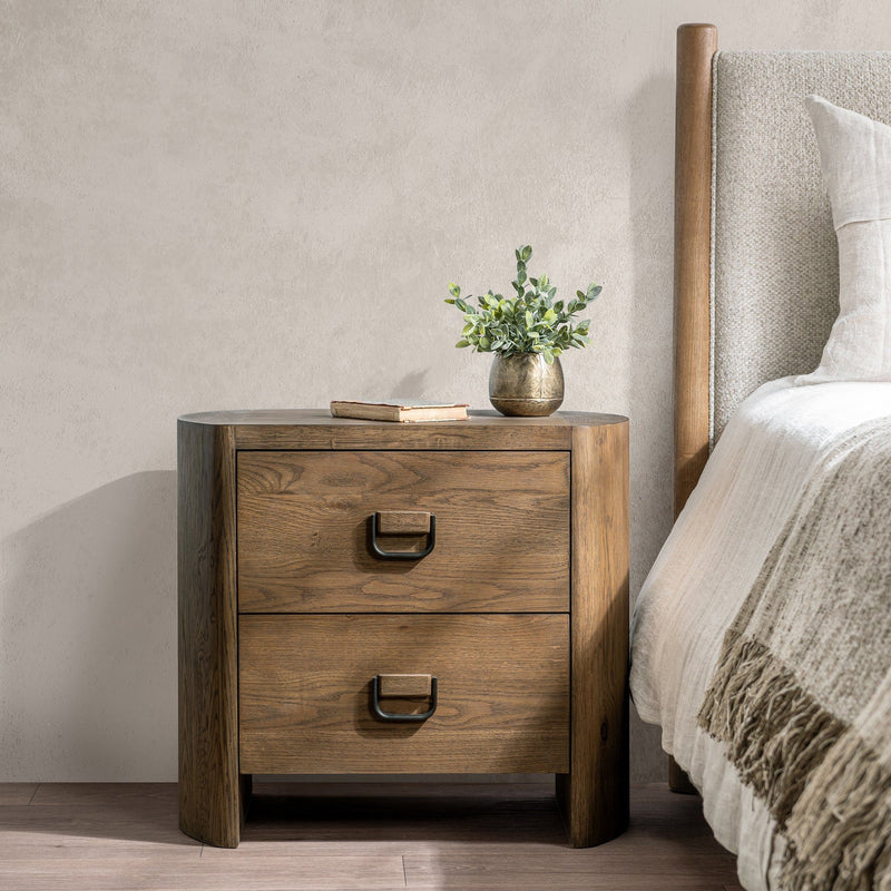 Kyrie - 2 Drawer Nightstand - Tawny Brown - R&R Furniture Gallery (Fountain Valley, CA)