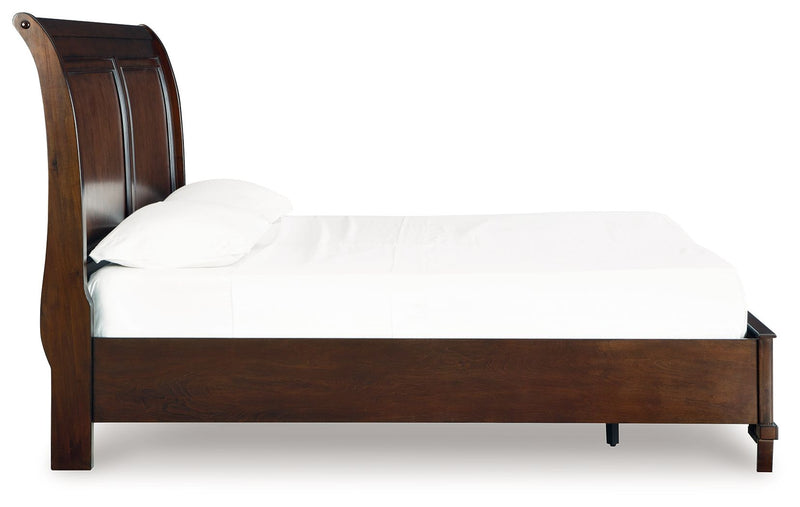 Trellington - King Sleigh Storage Bed - Brown - R&R Furniture Gallery (Fountain Valley, CA)