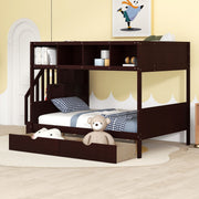 Bunk Bed With Shelfs, Storage Staircase And 2 Drawers - R&R Furniture Gallery (Fountain Valley, CA)