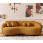 Drake - Japandi Style Curvy Boucle Sofa - R&R Furniture Gallery (Fountain Valley, CA)