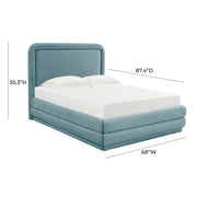 Briella - Velvet Bed - R&R Furniture Gallery (Fountain Valley, CA)