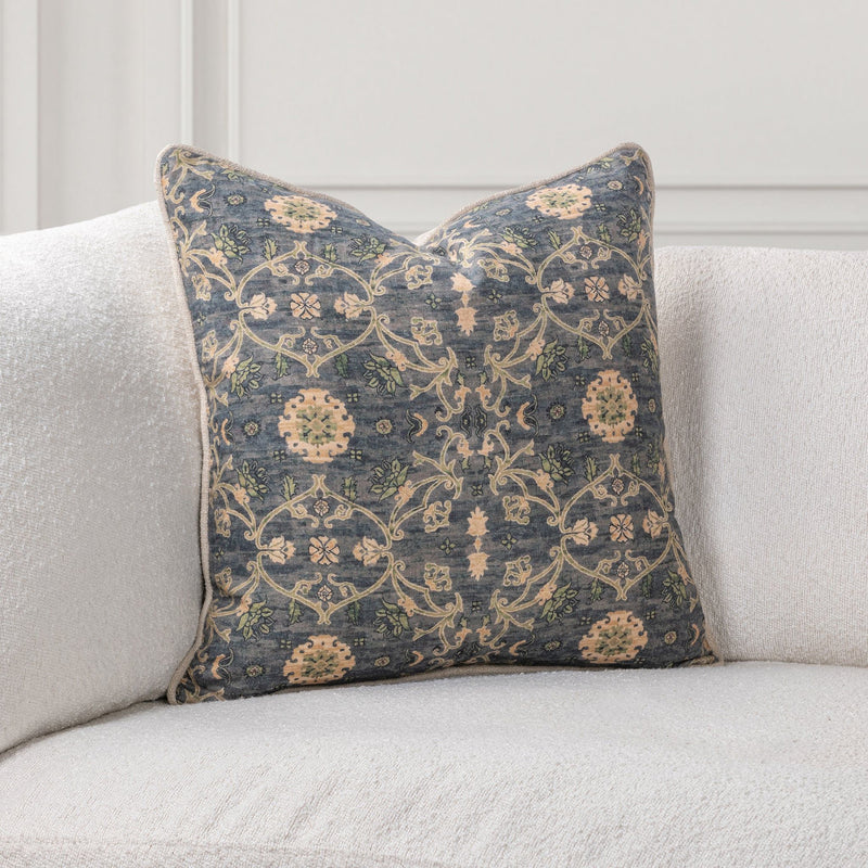Ira - 22" x 22" Accent Pillow - Blue Sea Multi
