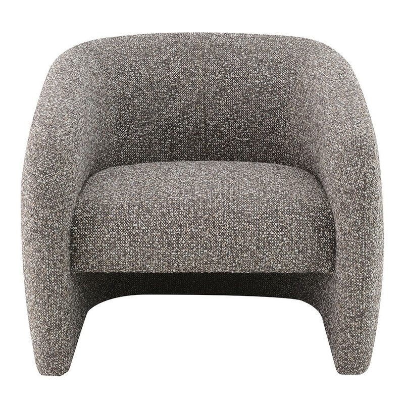 Livia - Accent Chair - Brown & Gray Tweed - R&R Furniture Gallery (Fountain Valley, CA)