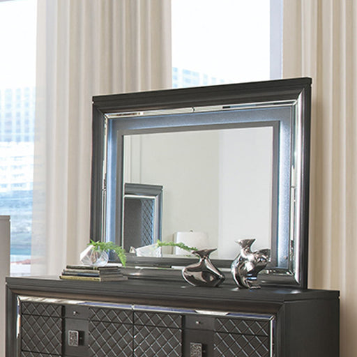 Sawyer - Mirror With LED - Metallic Gray - R&R Furniture Gallery (Fountain Valley, CA)