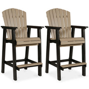 Fairen Trail - Tall Barstool (Set of 2) - Black / Driftwood - R&R Furniture Gallery (Fountain Valley, CA)