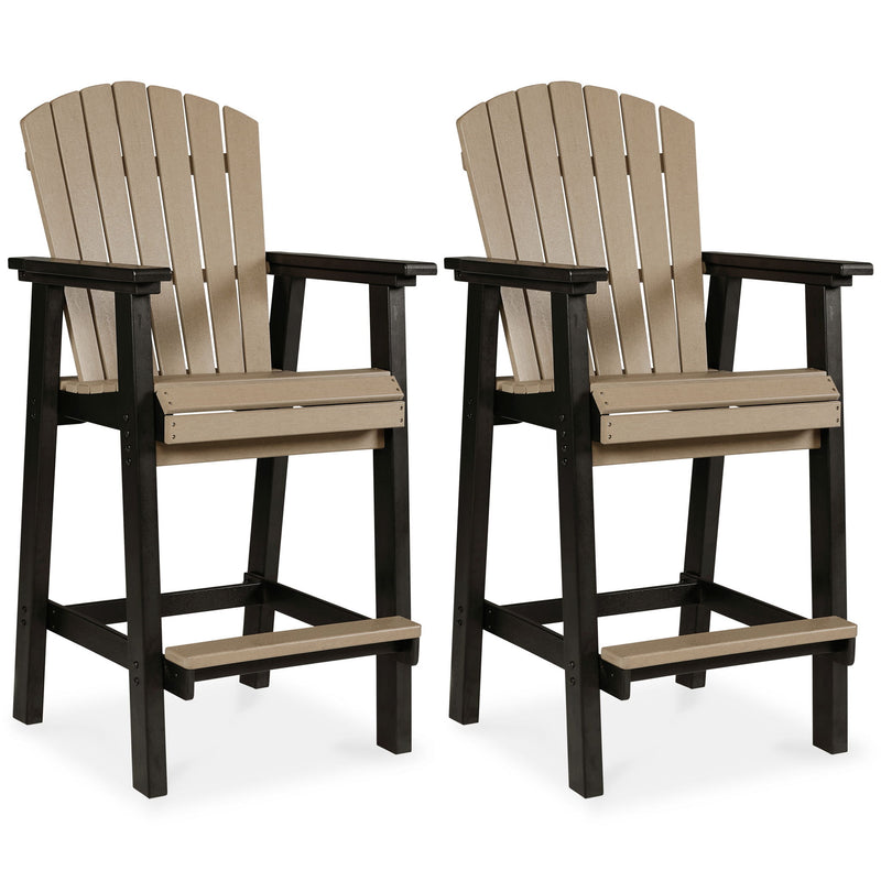 Fairen Trail - Tall Barstool (Set of 2) - Black / Driftwood - R&R Furniture Gallery (Fountain Valley, CA)