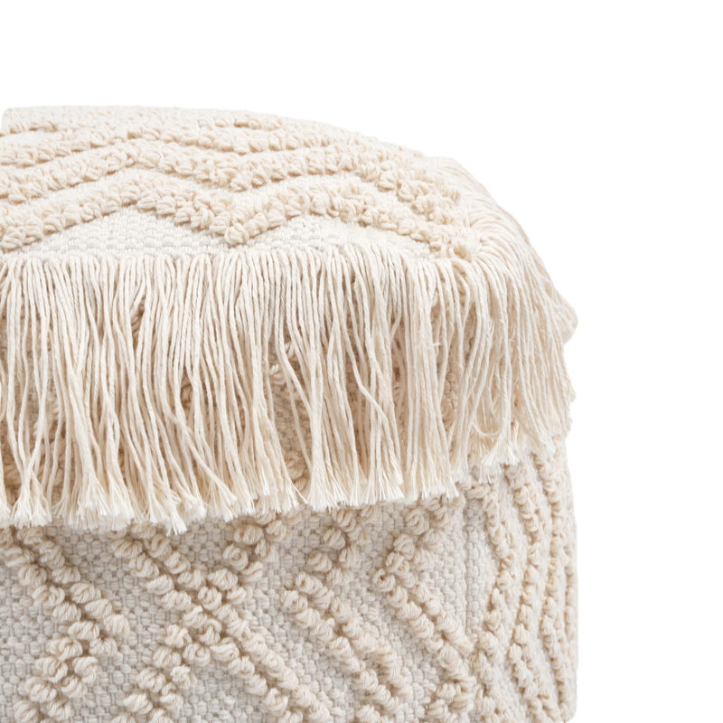 Inca - Pouf - Beige - R&R Furniture Gallery (Fountain Valley, CA)