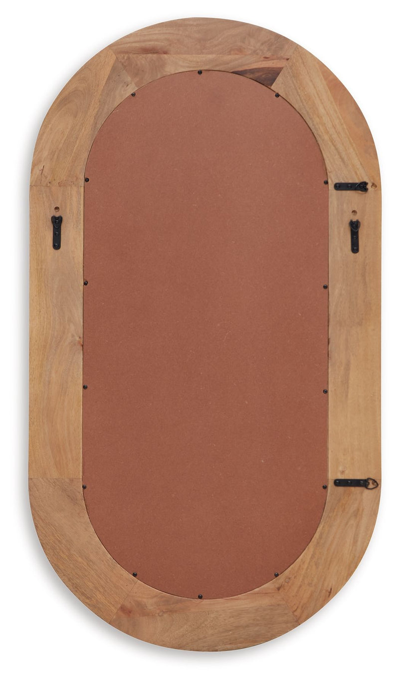 Daverly - Accent Mirror - Brown - R&R Furniture Gallery (Fountain Valley, CA)