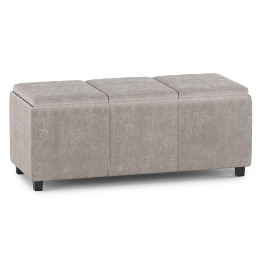 Avalon - Upholstered Storage Ottoman - R&R Furniture Gallery (Fountain Valley, CA)