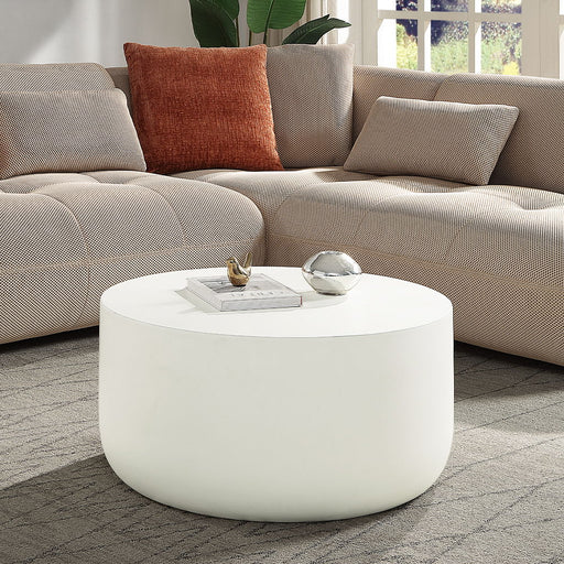 Dustan - Coffee Table - Natural White - R&R Furniture Gallery (Fountain Valley, CA)
