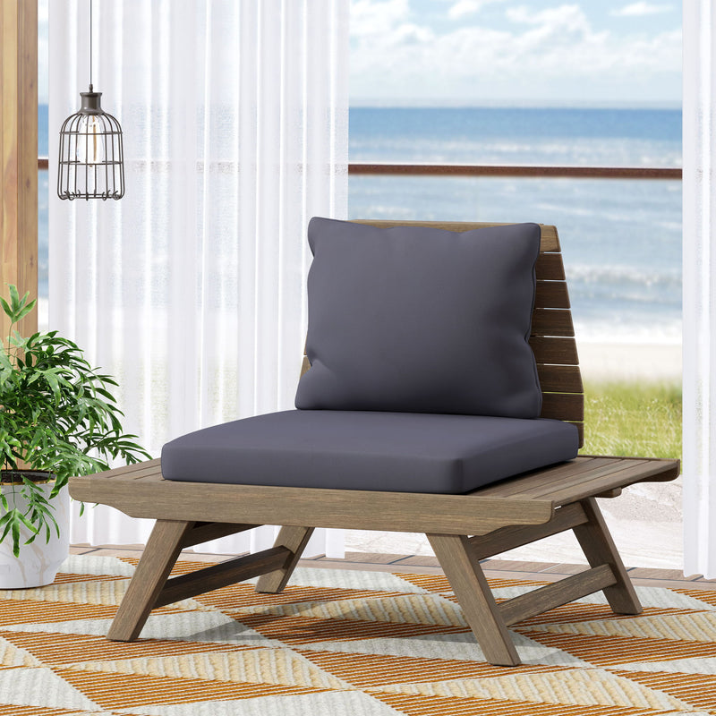 Sedona - Outdoor Club Chair With Slatted Design - R&R Furniture Gallery (Fountain Valley, CA)