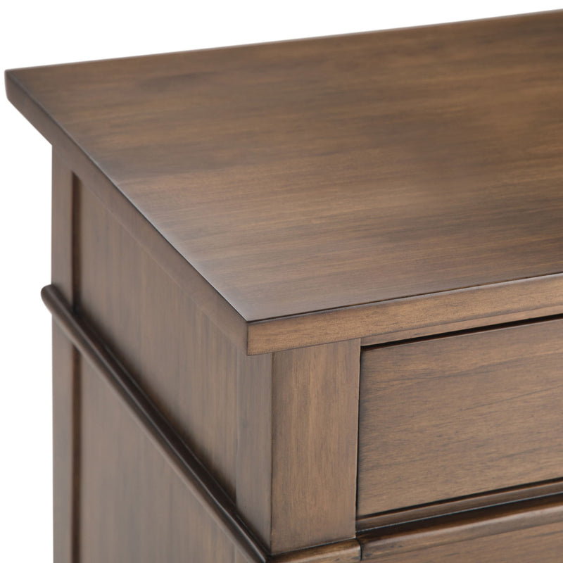 Carlton - Bedside Table - Rustic Natural Aged Brown - R&R Furniture Gallery (Fountain Valley, CA)