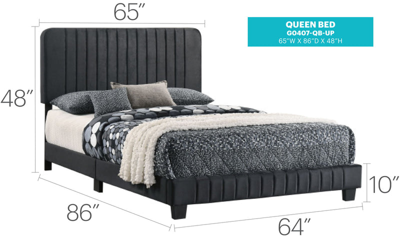 Channel Tufted Bed - R&R Furniture Gallery (Fountain Valley, CA)