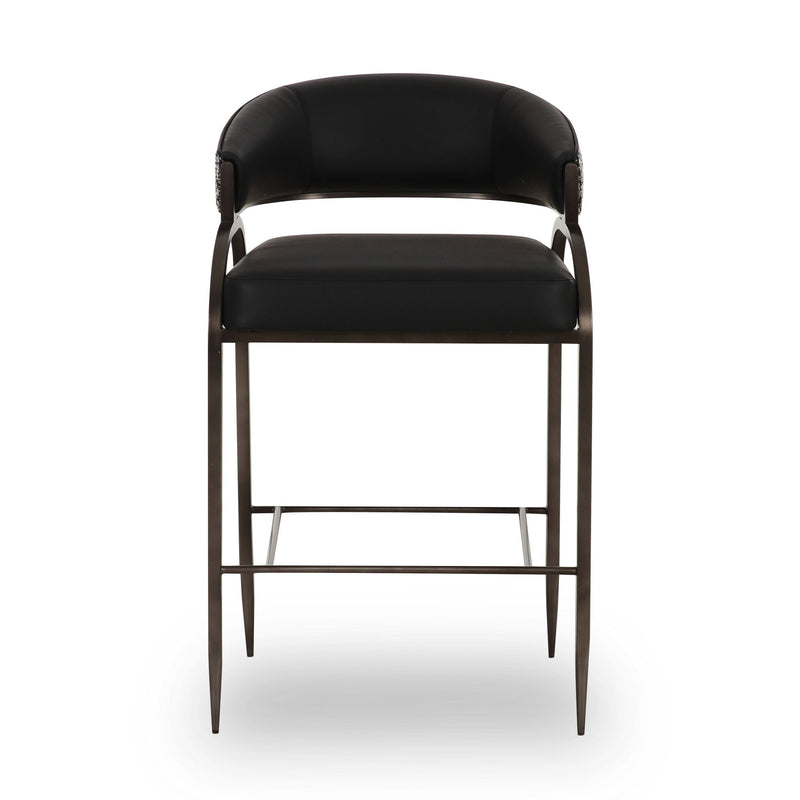 Tatum - Vegan Leather 2-Tone Counter Stool - R&R Furniture Gallery (Fountain Valley, CA)