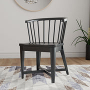 Americana Modern Dining - Barrel Dining Chair (Set of 2) - Black - R&R Furniture Gallery (Fountain Valley, CA)