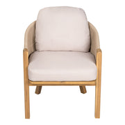 Grotta - Outdoor Dining Arm Chair (Set of 2) - Teak / Beige - R&R Furniture Gallery (Fountain Valley, CA)