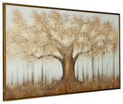 Dalewick - Wall Art - Brown / Gray / Gold Finish - R&R Furniture Gallery (Fountain Valley, CA)