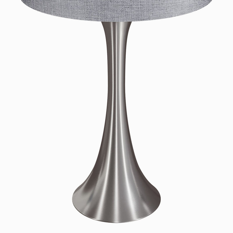 Set of two Lumi Source Lenuxe contemporary semi-gloss table lamps with sleek modern design and neutral color finish.