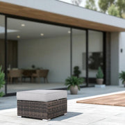Stylish Outdoor Ottoman With Cushion For Comfort - R&R Furniture Gallery (Fountain Valley, CA)
