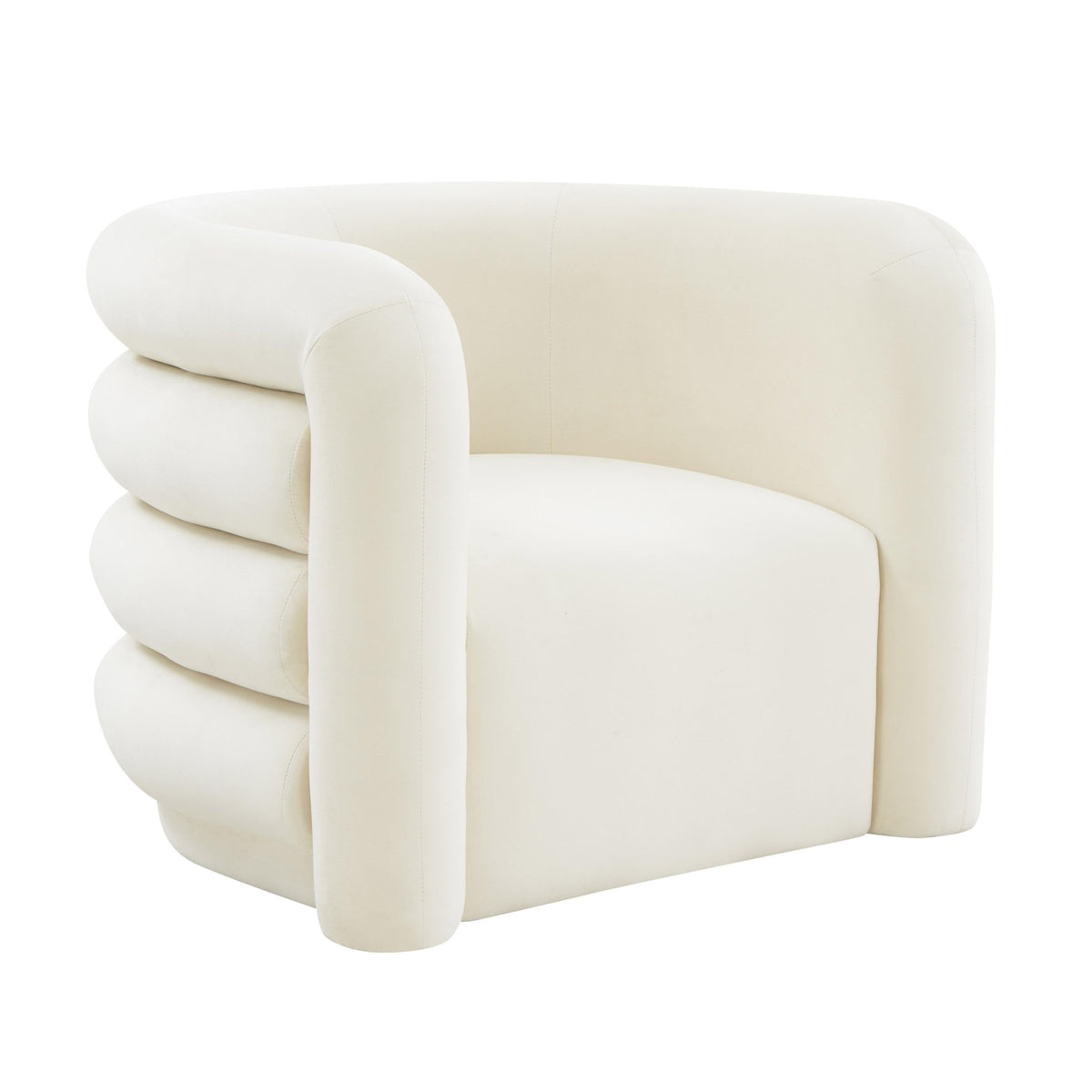 Curves - Velvet Lounge Chair - R&R Furniture Gallery (Fountain Valley, CA)