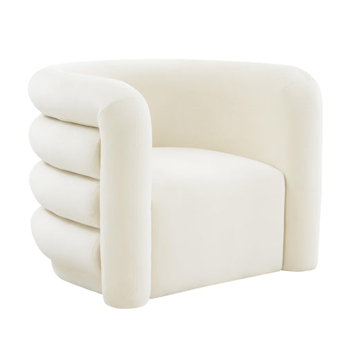 Curves - Velvet Lounge Chair - R&R Furniture Gallery (Fountain Valley, CA)