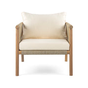 Modern Outdoor Woven Lounge Chair With Solid Frame And Cushions - R&R Furniture Gallery (Fountain Valley, CA)