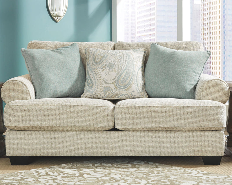 Monaghan - Loveseat - Sandstone - R&R Furniture Gallery (Fountain Valley, CA)