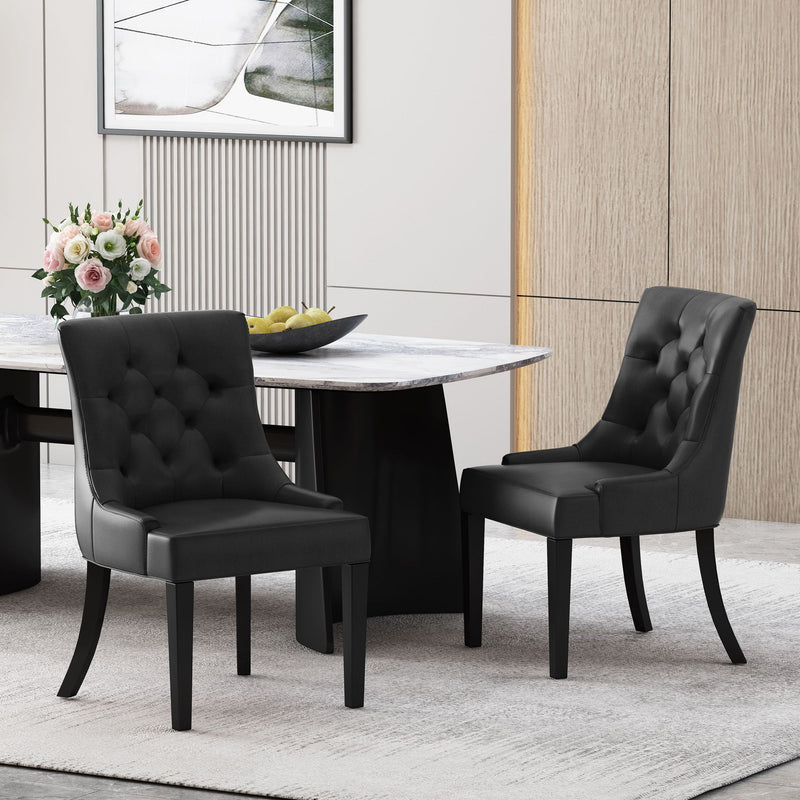 Cheney - Contemporary Dining Chair Tufted Upholstery (Set of 2) - R&R Furniture Gallery (Fountain Valley, CA)