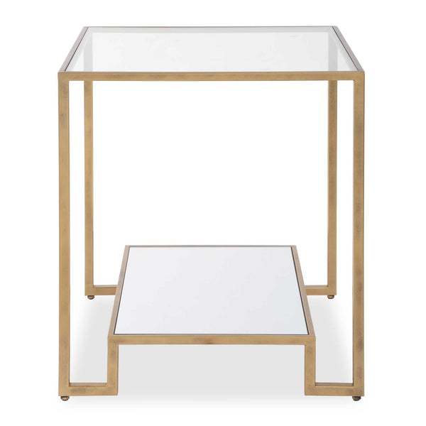 Accent End Table - Antique Gold