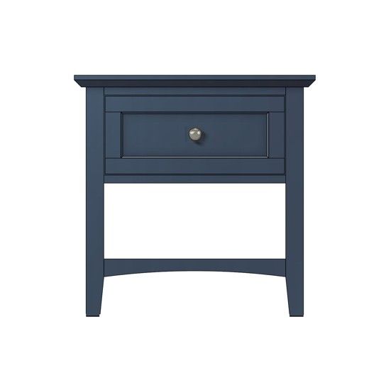 Modus Grace Small Nightstand in black with sleek design and single drawer, ideal for bedside storage and modern bedroom decor.