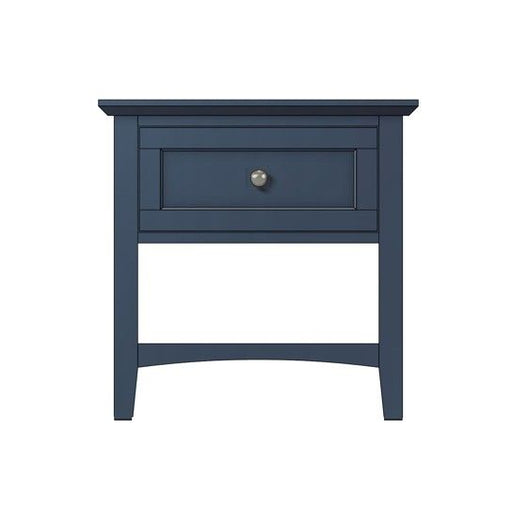 Modus Grace Small Nightstand in black with sleek design and single drawer, ideal for bedside storage and modern bedroom decor.