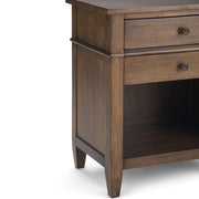 Carlton - Bedside Table - Rustic Natural Aged Brown - R&R Furniture Gallery (Fountain Valley, CA)