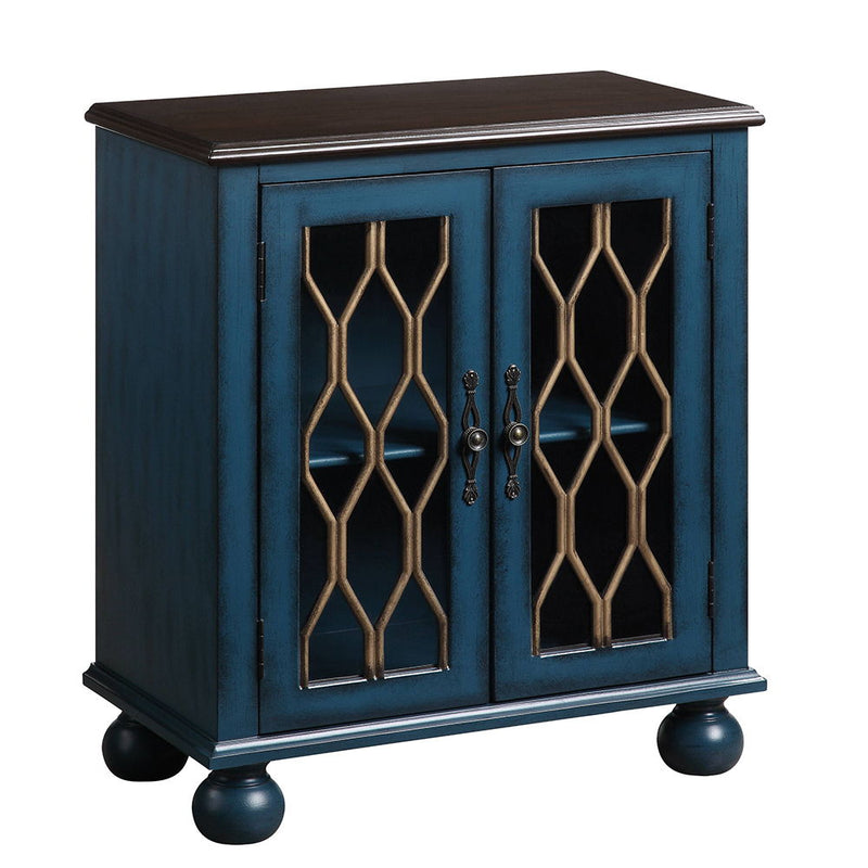 Lassie - Console Cabinet - Antique Blue - R&R Furniture Gallery (Fountain Valley, CA)