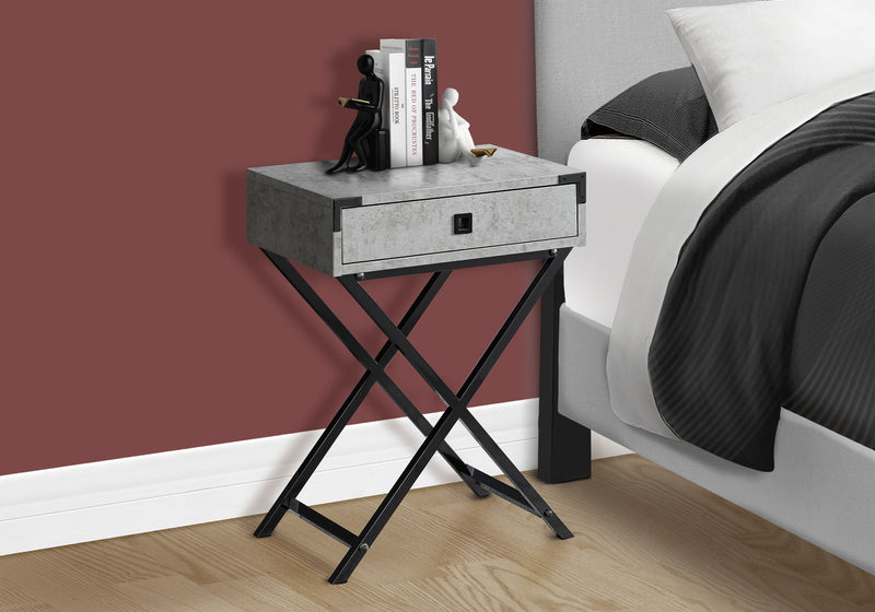 Accent Side Table, Storage Drawer, Stylish Design Contemporary & Modern - R&R Furniture Gallery (Fountain Valley, CA)