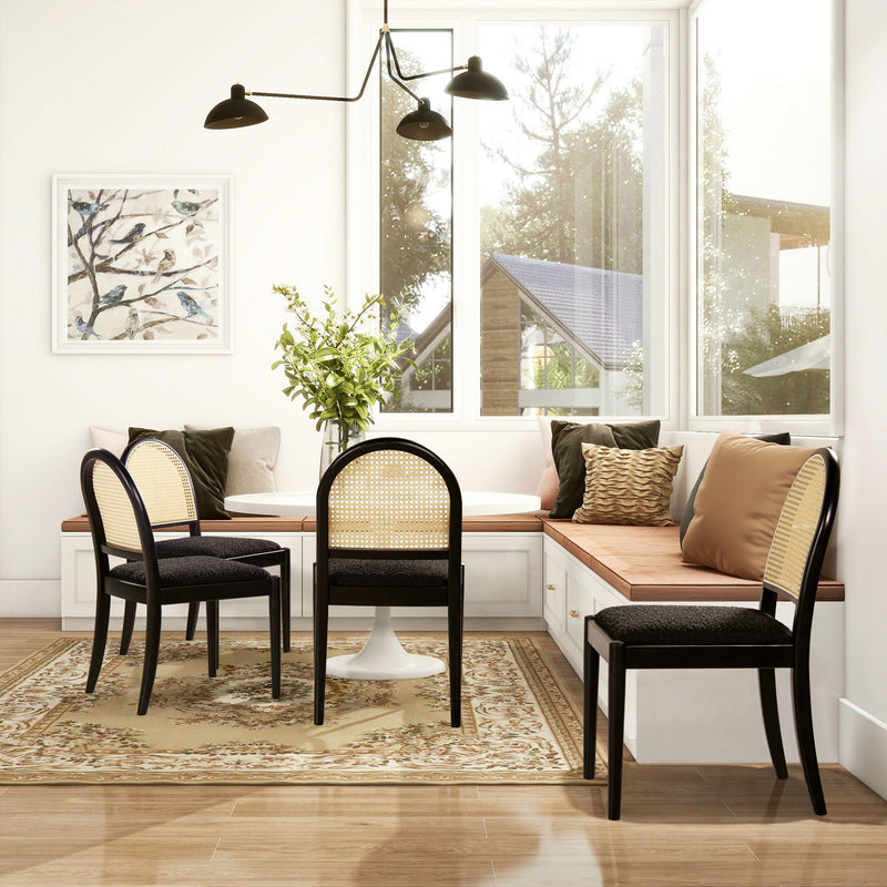 Panama - Curved Cane Side Dining Chair (Set of 2) - R&R Furniture Gallery (Fountain Valley, CA)
