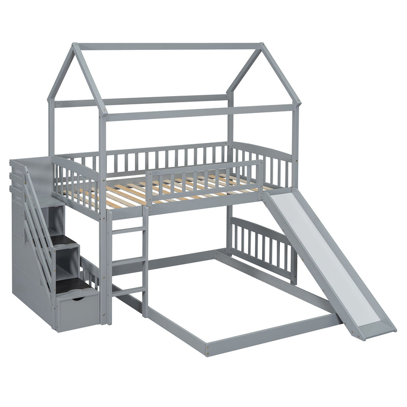 House Bunk Bed With Slide - R&R Furniture Gallery (Fountain Valley, CA)