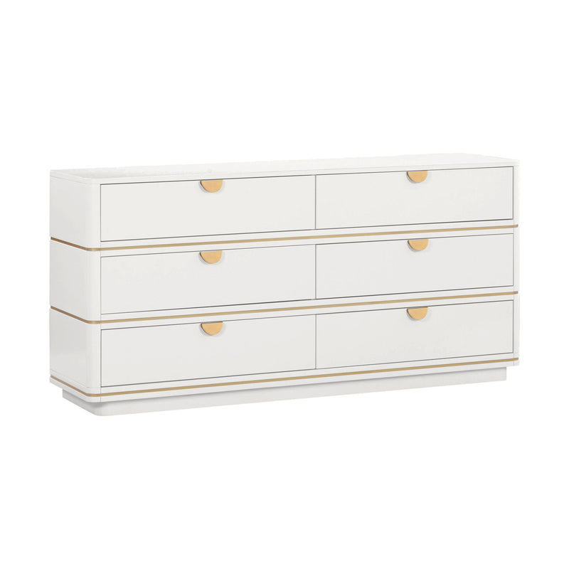 Julieta - 6 Drawer Dresser - R&R Furniture Gallery (Fountain Valley, CA)