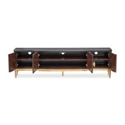 Camellia Field - Media Cabinet - Dark Brown - R&R Furniture Gallery (Fountain Valley, CA)