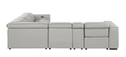 1224 - 6-Piece L-Shaped Sectional Sofa In With 3 Power Recliners & Power Headrests - R&R Furniture Gallery (Fountain Valley, CA)