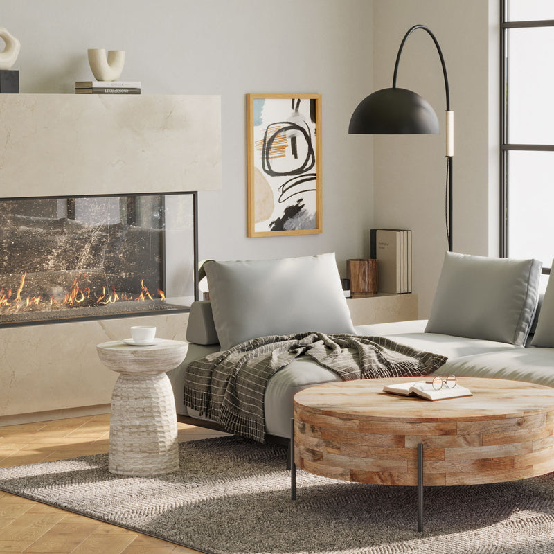 Boyd - Accent Table - White Wash - R&R Furniture Gallery (Fountain Valley, CA)