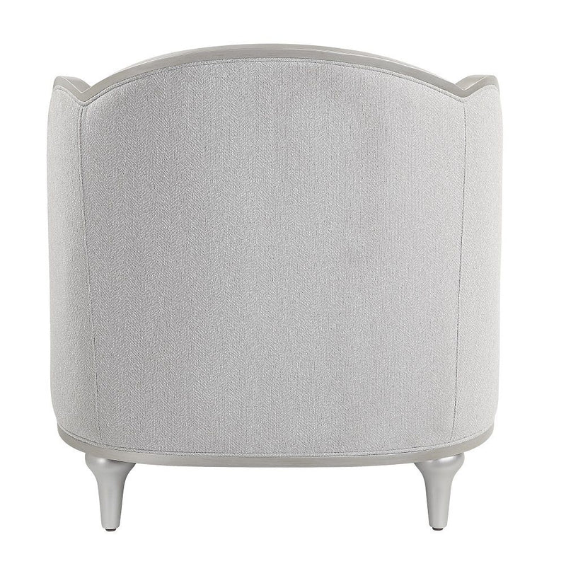 Kasa - Chair With Pillow - Beige Linen & Champagne - R&R Furniture Gallery (Fountain Valley, CA)
