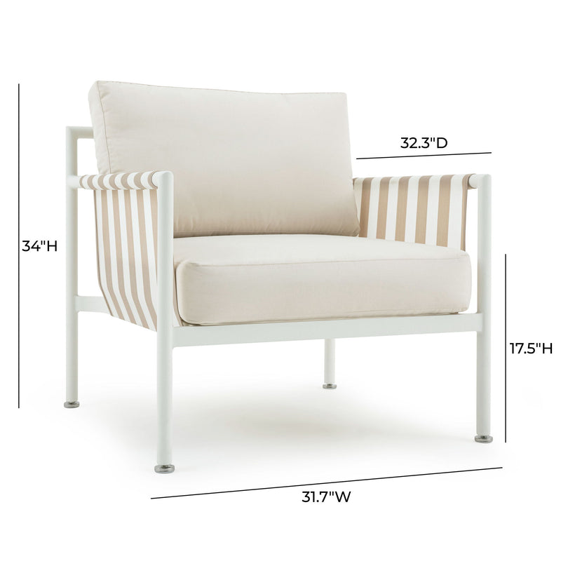 Dunes - Outdoor Armchair - Cream - R&R Furniture Gallery (Fountain Valley, CA)