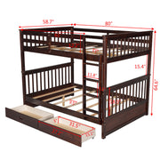 Bunk Bed With Ladders And 2 Storage Drawers - R&R Furniture Gallery (Fountain Valley, CA)