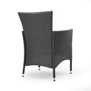 Dimensional Outdoor Dining Chair With Cushion Seat And Iron Frame (Set of 2) - R&R Furniture Gallery (Fountain Valley, CA)