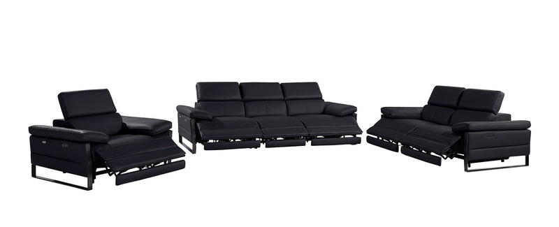 1246 - Modular Power Triple Reclining Sofa, Loveseat, And Chair Set With Power Headrests