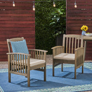 Casa - Acacia Dining Chair Set With Cushions, - R&R Furniture Gallery (Fountain Valley, CA)
