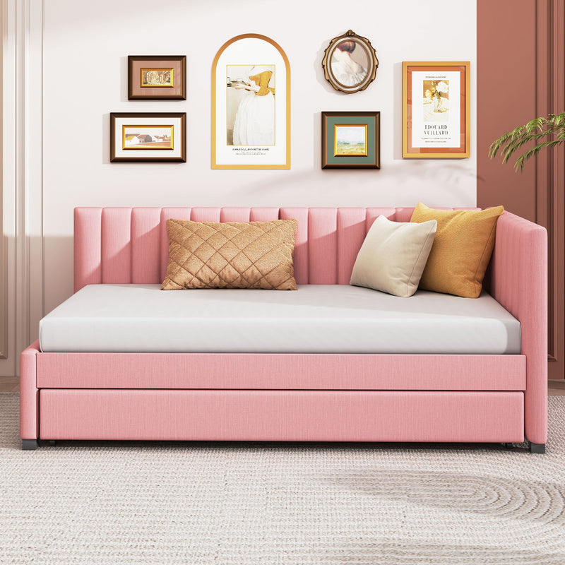 Upholstered Daybed, Sofa Bed Frame, No Box Spring Needed - R&R Furniture Gallery (Fountain Valley, CA)
