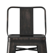 Rayne - Curved Back Metal Stool (Set of 2) - R&R Furniture Gallery (Fountain Valley, CA)