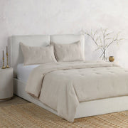 Classic Home Talia comforter set with a cozy, patterned duvet cover and matching pillow shams in a stylish bedroom setting.